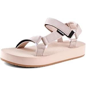 WateLves Womens-Sport-Sandals Hiking Sandals with-Arch-Support Webbing-Outdoor-Beach-Water-Sandals for Travel-Walking-Trekking-Camping 26cm