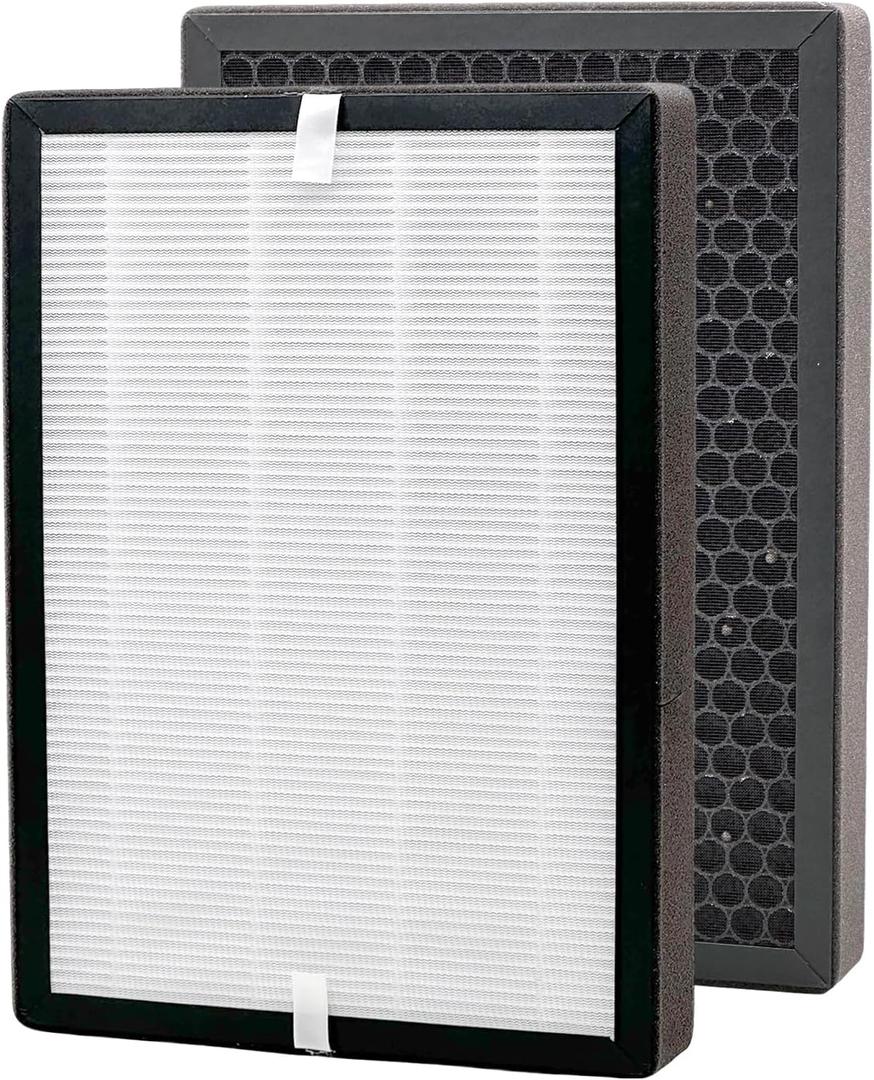 Replacement Filter Compatible with MOOKA KOIOS GL-FS32 & AZEUS GL-FS32 Air Purifiers, 2-Pack 3-Stage Filtration Activated Carbon