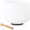 Singing Bowl 528 Hz 8 Inch C note Sound Bowls for Healing,Crystal Singing Bowls Meditation Sound, Root Chakra With O-Ring And Rubber Mallet.