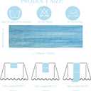 12Pack Baby Blue Cheesecloth Table Runner 10Ft Gauze Table Runner Blue Cheese Cloth Table Runners Long Sheer Fabric Tablerunners for Wedding Party Bridal Shower Thanksgiving Christmas