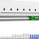 Heavy Duty Cabinet and Headboard Hanging Bracket 300 lbs- French Cleat Hanger - Wall Mount Hanger with Hardware for Shelf, Heavy Mirror,White Board,Ledges,Picture Frames - 42" 2 Pack