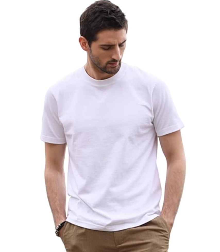 Mens T-Shirts Multi Pack Crewneck Cotton Tee Short Sleeve Classic Pullover Basic Summer Tops (XL)