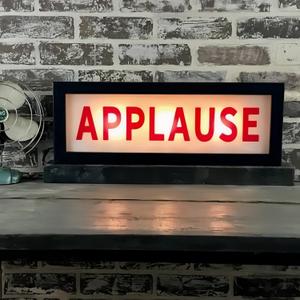 Applause RGB LED Neon Lightbox Wall Mountable Pulsing Dimmable Light Sign Illuminated Lights for Recording Studio Cinema Libraries Cafes Home Company USB Powered