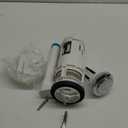 T Tulead Toilet Dual Flush Valve, Fill Valve, Push Button, One Piece Toilet Repair Kit, Drain Outlet Dia 2.5", Fill Thread Dia 1/2", for 10"-12" Toilet Tank, Push Button Thread Dia 2.24"