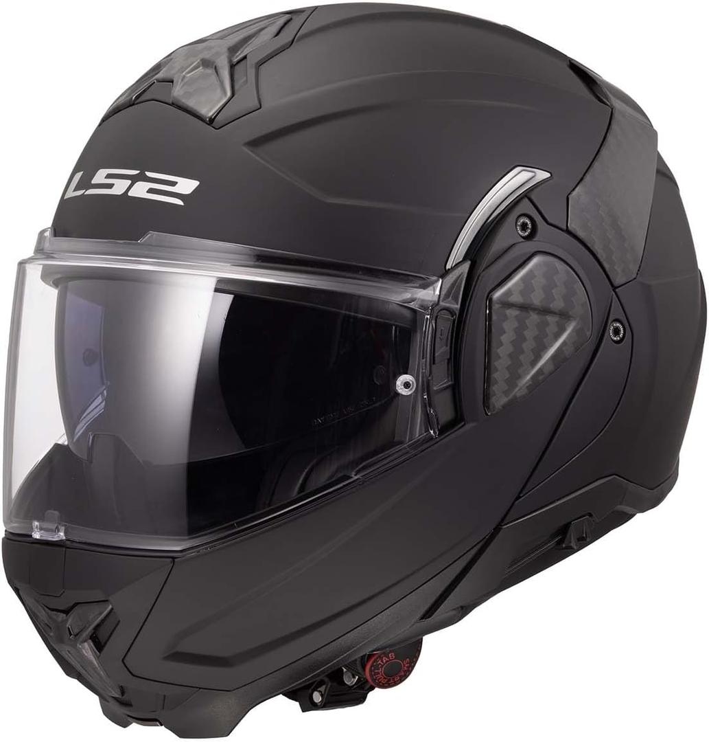 LS2 Helmets Advant II Modular Motorcycle Helmet W/SunShield (Gloss Jeans Gray - X-Small)