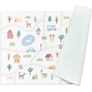 Reversible Play Mat 82 x 55 - for Infants, Babies, Toddlers, Kids | Waterproof, Durable, Non-Toxic, Easy-to-Clean | Thick & Large Soft Foam Floor Mat for Gym, Nursery, Playroom