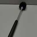 MR.SIGA Long Handle Bottle Brush, Flexible Scrub Brush for Water Bottles, Glasswares, Mugs, Black, 2 Pack