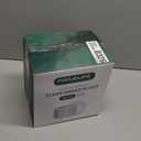 FOCUSLINE 100 Count Clear Plastic Plates 9 Inch, Disposable Heavy Duty Dinner Plates- Premium Hard Plastic Plate Fancy Disposable Clear Plates for Weddings, Parties and Events