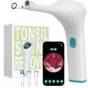Voraiya Electronic Tonsil Stone Remover Upgraded Version, Built-in Camera and LED Light, 5-Level Suction and 2 Suction Modes Tonsil Stone Vacuum Cleaner, Oral Care Tool, Tonsil Stone Removal Kit