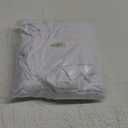 Table Skirt for 4 Foot Tables - One-Piece White Tablecloths and Skirt, Wrinkle Resistant Ruffles Elastic Cover for Banquets, Weddings, Events, Parties (48" x 30" (Rectangular))