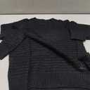 Girls Knit Sweaters Kids Fashion Chunky Crewneck Pullover Jumper Tops 5-14 Years (Black, M)