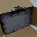 HOMBERKING 10 Pack Borosilicate Glass Meal Prep Containers with Locking Lids, Glass Food Storage Containers Set, Airtight Lunch Bento Boxes, BPA-Free & Leak Proof, 36oz & 14oz, Freezer, Oven Safe (Black)