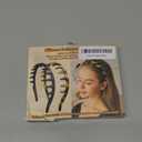 Silicone Headbands for Women Non Slip Comb Headband with Teeth Non-Crackable Hair bands for Women's Hair Fashion Accessories (Black&Amber 2PC, 1 Count (Pack of 2))