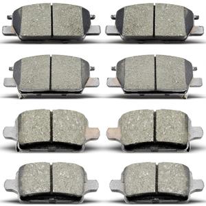 D1913 D1915 Front Rear Ceramic Brake Pads Set Fit For Buick LaCrosse,For Chevrolet Equinox,For Chevrolet Malibu,For GMC Terrain (8 pcs)
