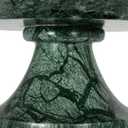 Bloomingville Marble Footed Pedestal Bowl, Green