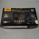 TitanFlex Disposable Nitrile Exam Gloves, 6-mil, Black, Heavy Duty, Latex Free, Food Safe for Cooking & Food Prep