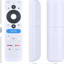 Voice Replacement Remote Control for onn 4K Pro/Plus Streaming Device(2024), Compatible with ONN Google TV 4K Pro/Plus Streaming Box (White)