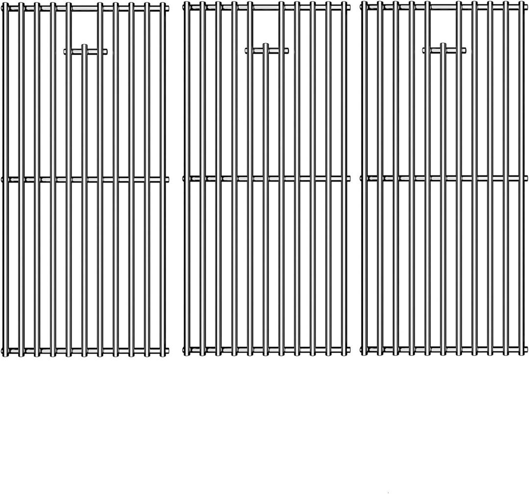 17/17.5 Inch Stainless Steel Cooking Grates for Charbroil Commercial Infrared 463355220 463242516, Cooking Grids for Weber Spirit E/S-310, 320, 330 Replacement Parts