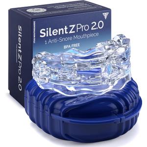 SilentZPro 2.0 - USA Designed & FDA-Cleared Anti Snore Mouthpiece - Fully Adjustable Anti Snore Mouth Guard - Professional Patented Anti Snore Device, Medium