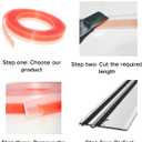 Splinter Guard strip Compatible with Ma-ki-ta Most rack Saw Guide Rail Self-Adhesive, 495209 for fes-tool Splinter guard replacement strip (5M) 196inch long