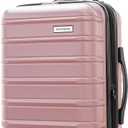 Samsonite Omni 2 International Carry-On Luggage with 360 Spinner Wheels - Scratch Resistant Hardshell - TSA, Airline-Approved - Expandable Polycarbonate Shell for Lightweight Travel - Rose Gold