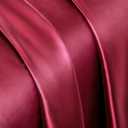 Vonty Satin Sheets Full Size Silky Soft Satin Bed Sheets Burgundy Sheet Set, 1 Deep Pocket Fitted Sheet + 1 Flat Sheet + 2 Pillowcases