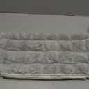 LIFEREVO Pack of 2 Fluffy Faux Rabbit Fur Pillowcases, Elegant Cute Plush Shaggy Bubble Bed Pillow Cases Standard Size Zipper Closure, Home Decorative Furry Fuzzy Long Pillow Shams 20x26, Light Grey