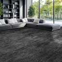 Washable Rug 6x9 Area Rugs for Living Room - Stain Resistant Non-Slip Backing Boho Rug for Bedroom, Durable & Ultra-Thin Vintage Large Area Rug(6x9,Black)