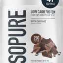 Isopure Low Carb 100% Pure Whey Isolate Protein Powder, Gluten Free, With Vitamins, Dutch Chocolate, 25g Protein Per Serving, 3.07 Lbs, 41 Servings (Packaging May Vary) (EXP 09/29/27)
