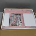 Yoobure Nightstand with Charging Station, Small Night Stand with Fabric Drawers and Storage Shelf for Bedrooms, Nightstands for Small Spaces, Bedside Table with USB Ports & Outlets Bed Side Table (Pink)