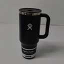 Hydro Flask Travel Tumbler with Handle, Lid and Straw - Insulated Stainless Steel in 40 Oz Black