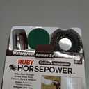 Horsepower Electric Power Scrubber, Waterproof, Spins 350 RPM, 5 Brush Heads, AS-SEEN-ON-TV, Cleans Dirt & Grime, Tile, Grout, Bathrooms, Kitchen, Auto Rims, Outdoor Furniture & More, Rechargeable