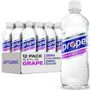 Propel Electrolyte Enhanced Water Sports Drink, Grape Flavored Water, Zero Calorie & Zero Sugar Hydration with Electrolytes and Vitamins C & E, 16.9 fl oz Bottles (12 Pack) (EXP 05/18/26)