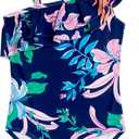 Kanu Surf Girls Morgan Floral Ruffle 1-Shoulder 1-Piece Swimsuit 6X