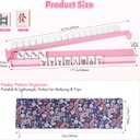 Mahjong Racks with Pushers Set of 4, All in One Acrylic Mahjong Pushers and Racks, Portable American Mahjong Accessories，Pink