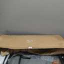 GlasFlength Computer Desk w/ Drawers, 40 in Modern Small Home Office Desk with Headphone Hook Storage Shelf, Simple Style PC Table for Kids & Students Study Writing Table, Rustic/ 40 Inch