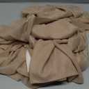 30" x 20Ft Wedding Arch Draping Fabric, 1 Panel Dark Champagne Sheer Curtain Drapes Extra Wide & Long Backdrop Curtains for Wedding Arch Ceremony Birthday Party Decorations