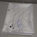 LiBa Bathroom Shower Curtain - Waterproof Plastic Shower Curtain Premium PEVA Non-Toxic with Rust Proof Grommets 10G Heavy Duty Bathroom Accessories 72x72