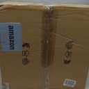 20" Caged Ceiling Fans with Lights and Remote, Boho Flush Mount Ceiling Fan with Light, Low Profile Chandelier 6 Speed Bladeless Reversible Ceiling Fan w/ 4 Bulbs. for Living Room Bedroom.