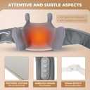 Neck Massager,Massagers for Neck and Shoulder with Heat,Electric Neck Massager with Heat at Home for Muscle Relaxation,Best Gift for Men Women Dad Mom (White Gray)