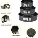 Springform Pan, 3PCS 7,8,9 Inch Cheesecake Pans with Removable Bottom, Non-stick Spring Form Pan for Cheesecake