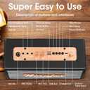 Karaoke Machine, Retro-Design Speaker with 2 Wireless Microphones for Adults & Kids, Portable Karaoke System for Home Party, Bluetooth/AUX/USB/TF/TWS Support, Gifts for Women & Girls