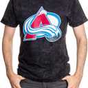 Calhoun NHL Surf & Skate Men's Garment Dyed Vintage T-Shirt (X-Large, Colorado Avalanche)