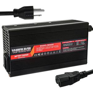 58.8V 10A DC Battery Charger for 14S 52V/51.8V Lithium Battery Packs with Cooling Fan and Smart Charger Output C13 PING Connector