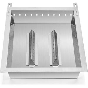 Onlyfire Adjustable Charcoal Tray Fits for Most Weber Spirit and Genesis Gas Grills, Stainless Steel Charcoal Ash Pan, Helps Save Gas While Cooking