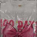 Pink and white shirt 100 days for 7-8 years, 130 height