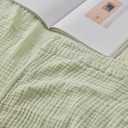 EMME Muslin Blankets for Adults Throw Blanket for Couch Breathable Gauze Soft Lightweight Airy Mint Green Throw XL 50" x 71"