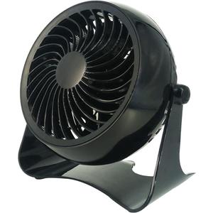 6 Inch Oscillating Fan with Pole Clip USB Personal Small Mini Table Portable Desk Quiet USB Powered Cooler Fans Whisper Quiet Fan for Office (Black, One Size)