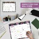 Calendar 2026-2027, 18-Month Wall Calendar from Jan 2026 to Jun 2027, 11.5" x 14.7", Spiral Binding Hanging Monthly Calendar with Twin-Wire Binding, Perfect for Home or Office - Floral Luxe
