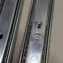 LONTAN 1 Pair Soft Close Drawer Slides 24 Inch 3 Fold Full Extension and Ball Bearing Cabinet Drawer Glides Heavy Duty Dresser Rails 100lb Capacity